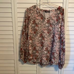 BTFBM size xl sheer lined blouse.
